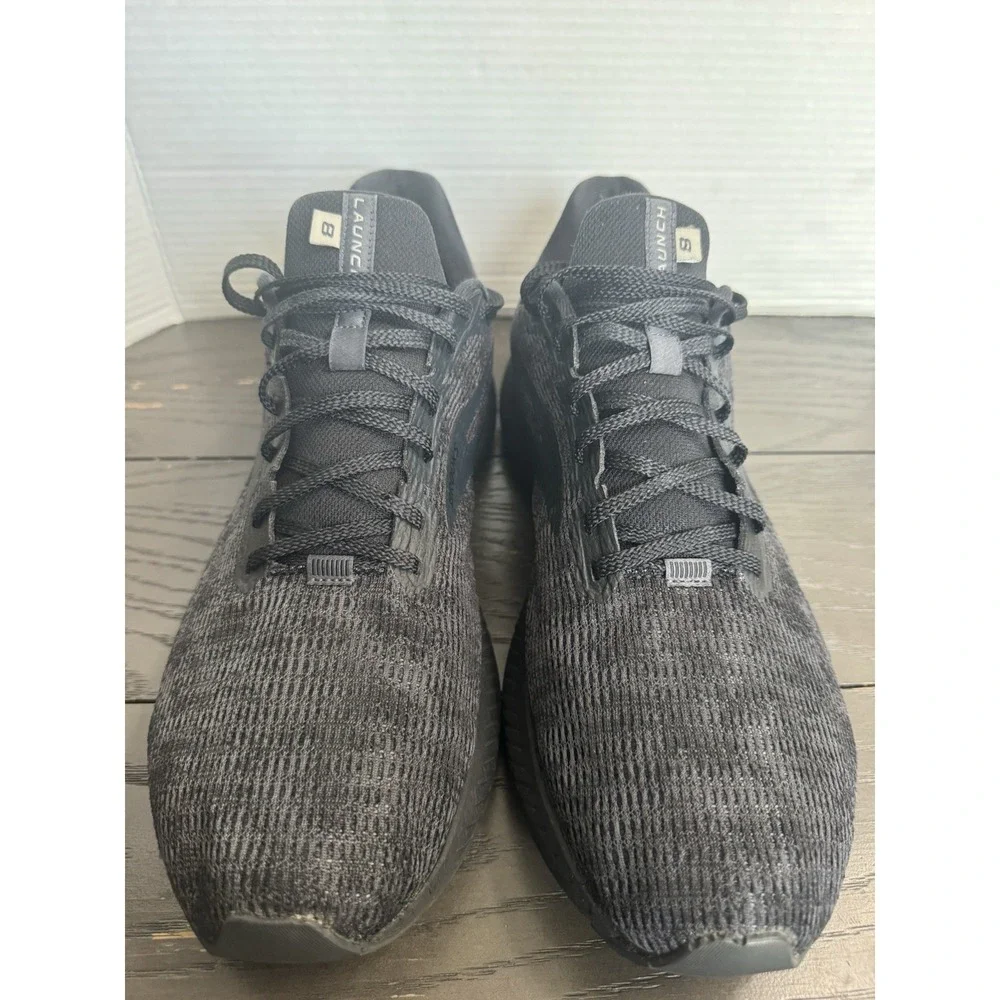 BROOKS Launch 8 Mens Size 14 D Black Lace Up Athletic Sneakers Shoes